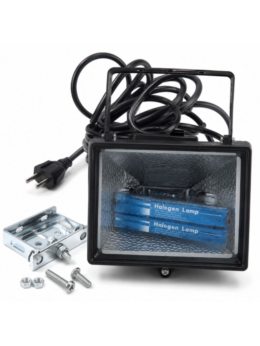 500W Outdoor Halogen Flood Light Lamp IP44 Security Work Light 110V Black NEW